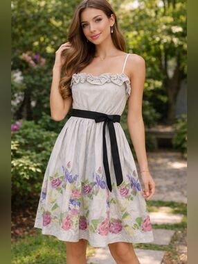Velvet Somewhere Anywhere Dress in Grey Size 6
